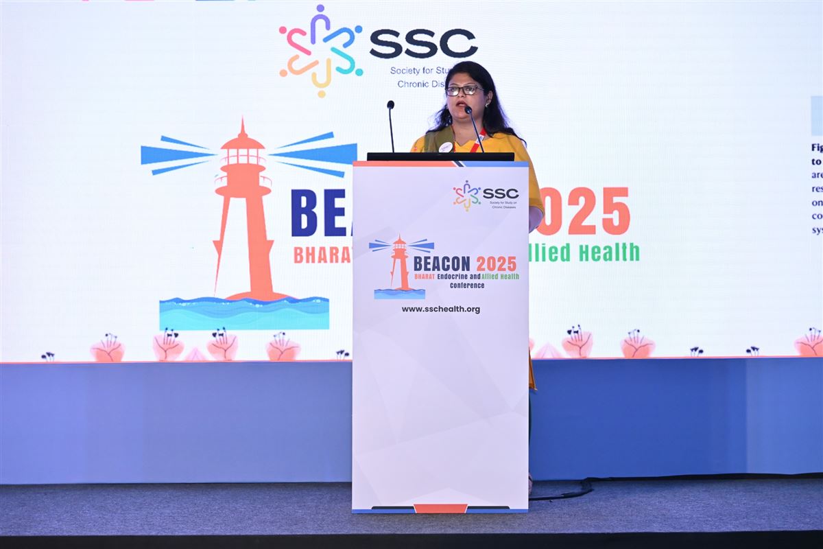 Dr. Nishchitha K at Endocrine Conference